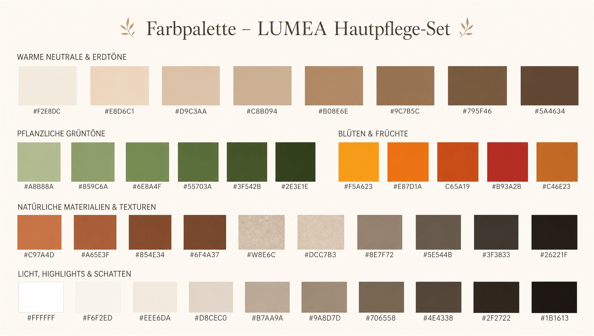 LUMEA Farbpalette